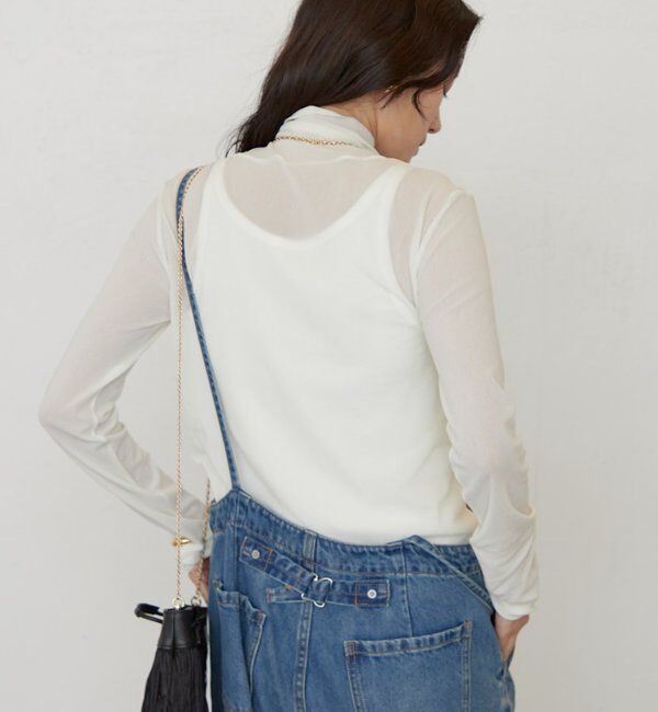  「《万能インナー》メッシュハイネックプルオーバー」|Tシャツ・カットソー|