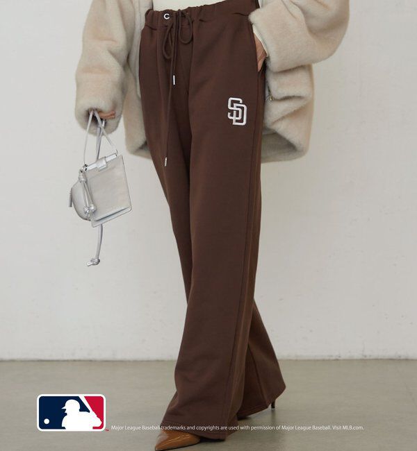  「《セットアップ可》【MLB/メジャーリーグベースボール】スウェットパンツ」|チノ|ブラウン