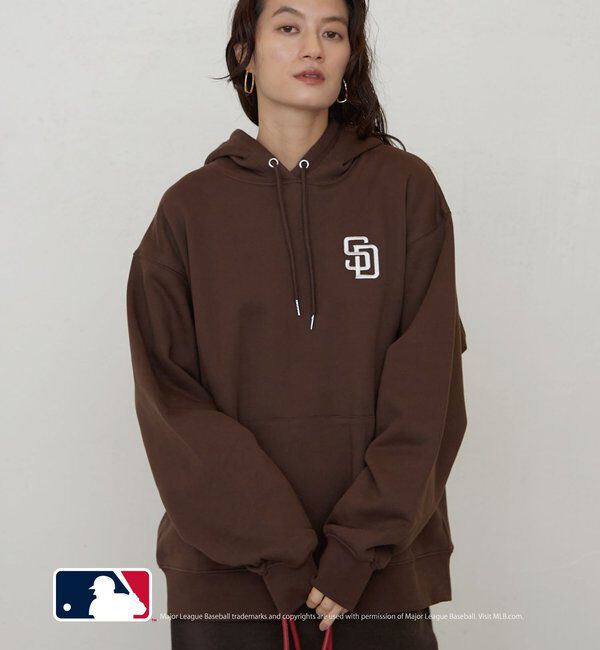  「《セットアップ可》【MLB/メジャーリーグベースボール】スウェットフーディ」|Tシャツ・カットソー|ブラウン