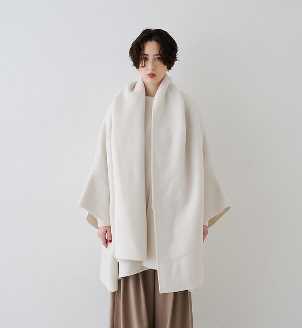 Rouge vif「【2サイズ展開】ストール/マフラー付き変形リバーコート」|その他|