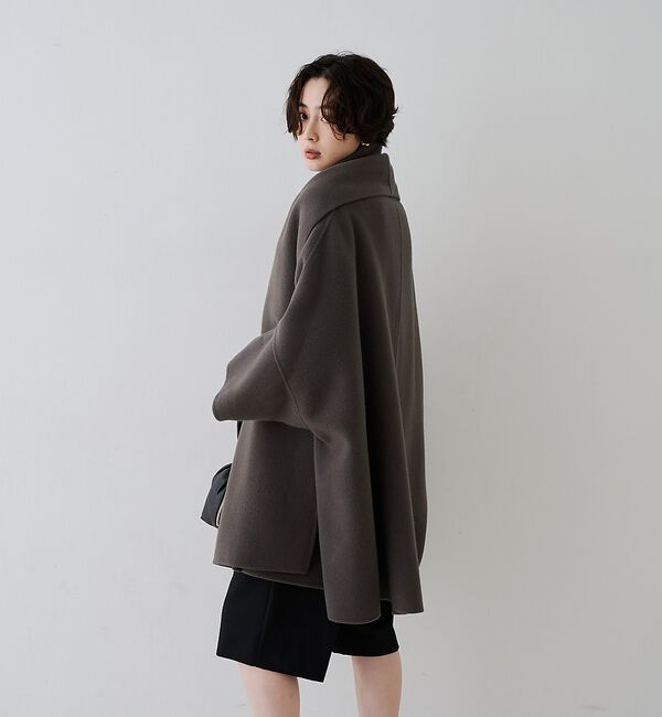 Rouge vif「【2サイズ展開】ストール/マフラー付き変形リバーコート」|その他|
