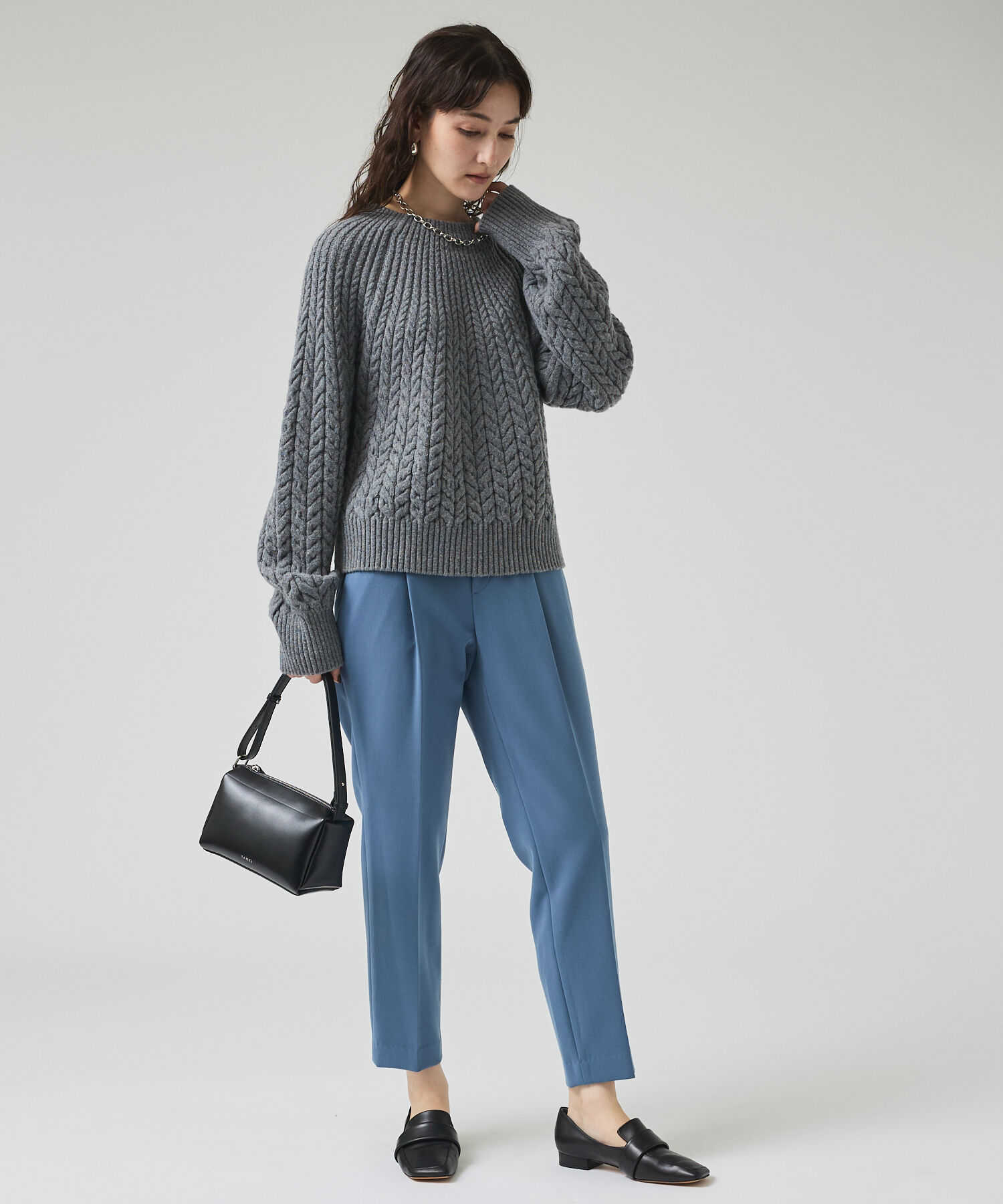 qualite「ダブルクロスセンタープレスパンツ」|その他|