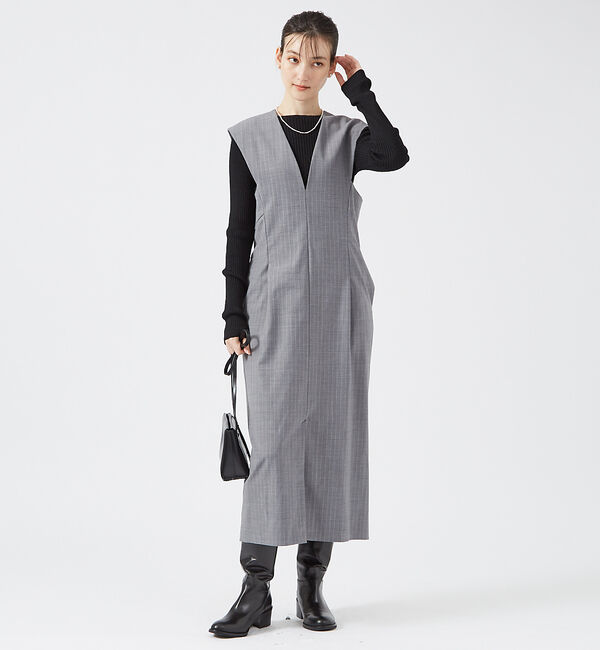 qualite「【日本製/2024AW】シームレスクルーネックニット」|ニット・セーター|