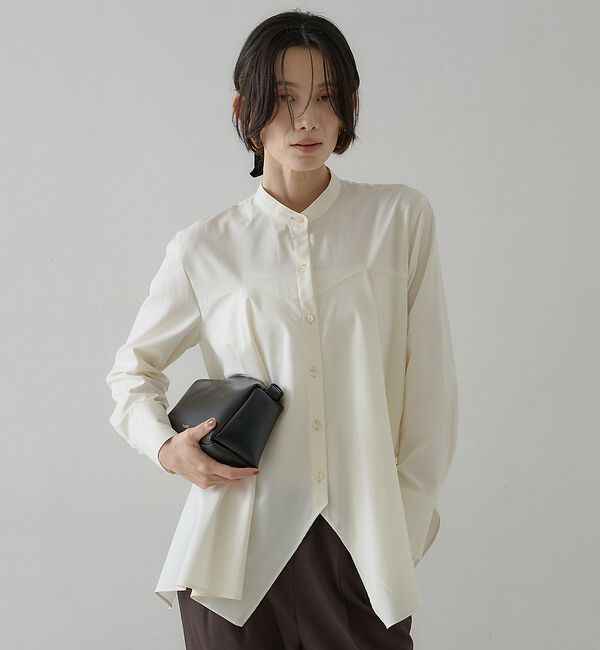 qualite「【2026新色登場】ランダムヘムシャツ」|シャツ・ブラウス|