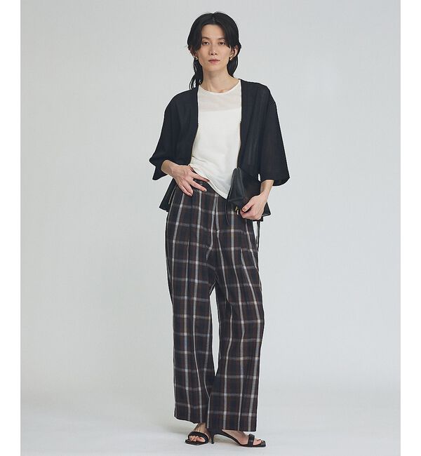 qualite「【セットアップ可能】テンセルドビーチェックパンツ」|その他|