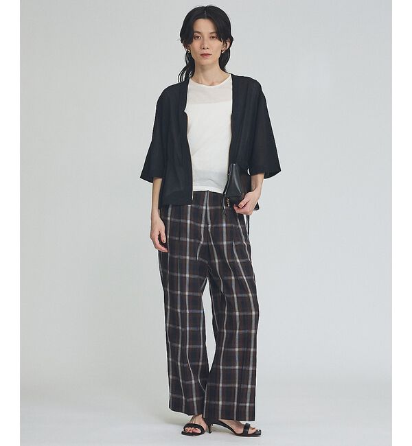 qualite「【セットアップ可能】テンセルドビーチェックパンツ」|その他|