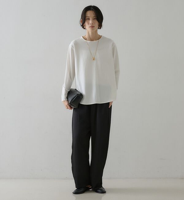 qualite「スムースシャツテールプルオーバー」|Tシャツ・カットソー|