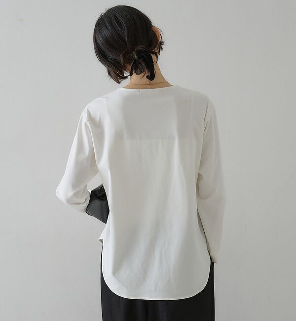 qualite「スムースシャツテールプルオーバー」|Tシャツ・カットソー|