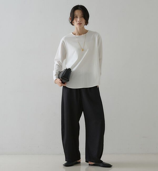 qualite「スムースシャツテールプルオーバー」|Tシャツ・カットソー|