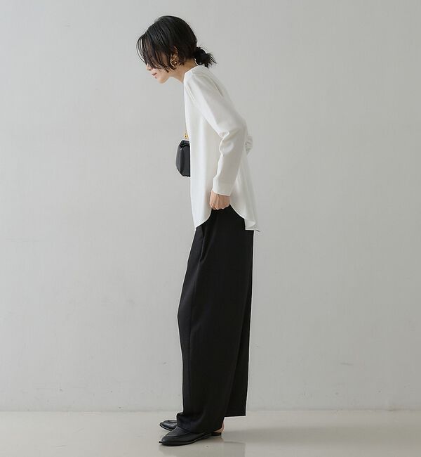 qualite「スムースシャツテールプルオーバー」|Tシャツ・カットソー|
