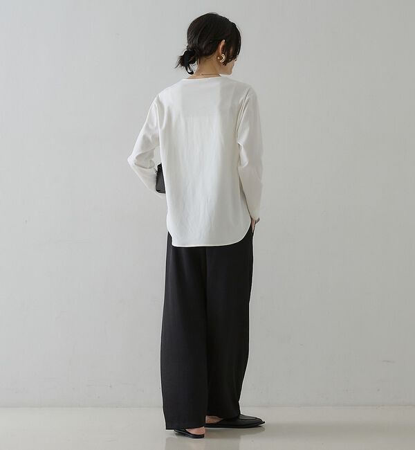 qualite「スムースシャツテールプルオーバー」|Tシャツ・カットソー|