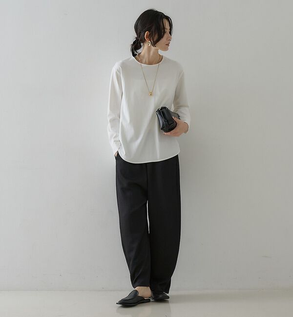qualite「スムースシャツテールプルオーバー」|Tシャツ・カットソー|
