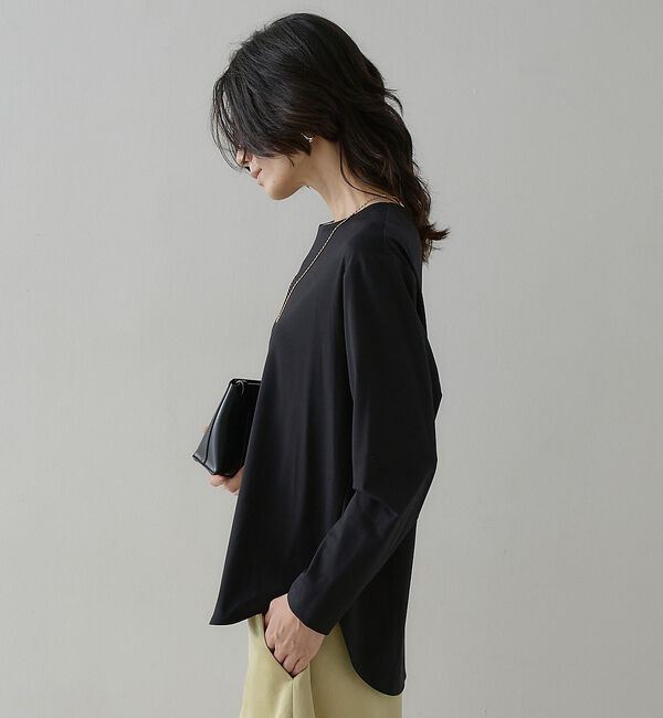 qualite「スムースシャツテールプルオーバー」|Tシャツ・カットソー|