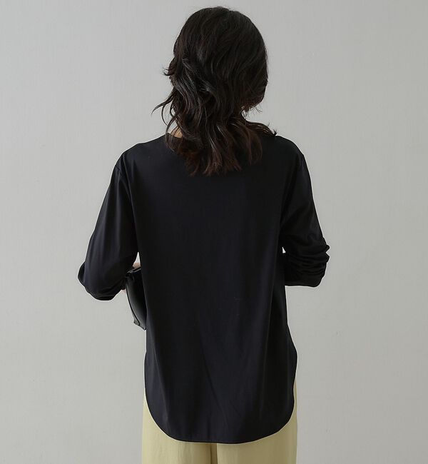 qualite「スムースシャツテールプルオーバー」|Tシャツ・カットソー|