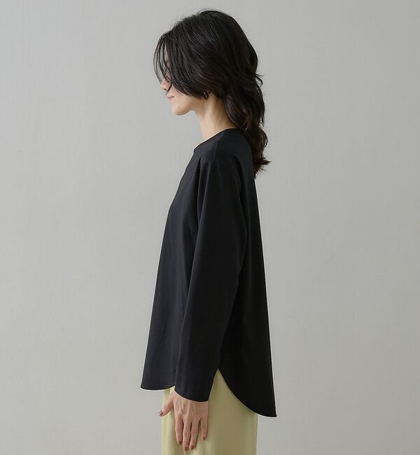 qualite「スムースシャツテールプルオーバー」|Tシャツ・カットソー|