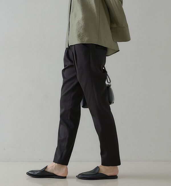 qualite「【2026秋冬新色】ウォームサテンタックパンツ / 2WAYストレッチ」|その他|