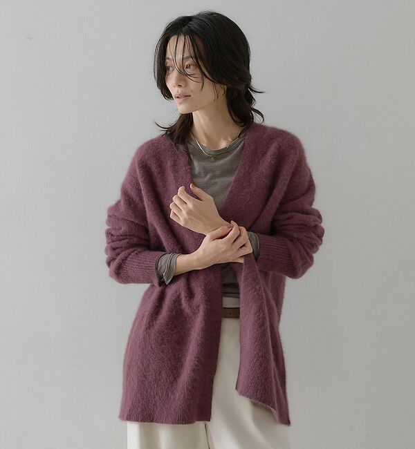 qualite「フォックスウールカーディガン」|カーディガン|