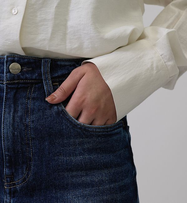qualite「【Healthy DENIM/ヘルシーデニム】Aqua / アクア ルーズフレア」|デニム|