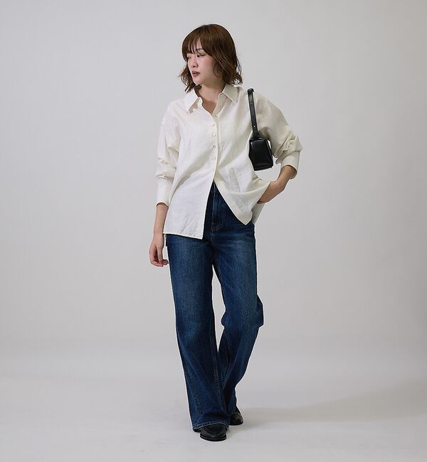 qualite「【Healthy DENIM/ヘルシーデニム】Aqua / アクア ルーズフレア」|デニム|