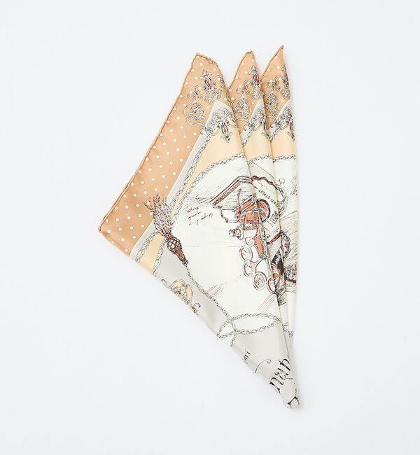 qualite「【manipuri / マニプリ】アールレヴリ スカーフ 65&times;65」|バンダナ・スカーフ|