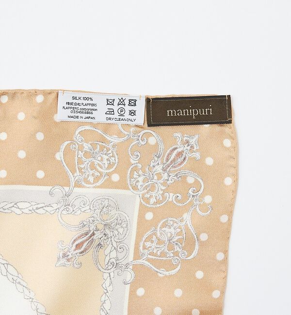 qualite「【manipuri / マニプリ】アールレヴリ スカーフ 65&times;65」|バンダナ・スカーフ|