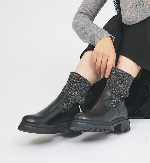 AU BANNISTER「【販売店舗限定】ニットソックスブーツ【予約】」|ショートブーツ|