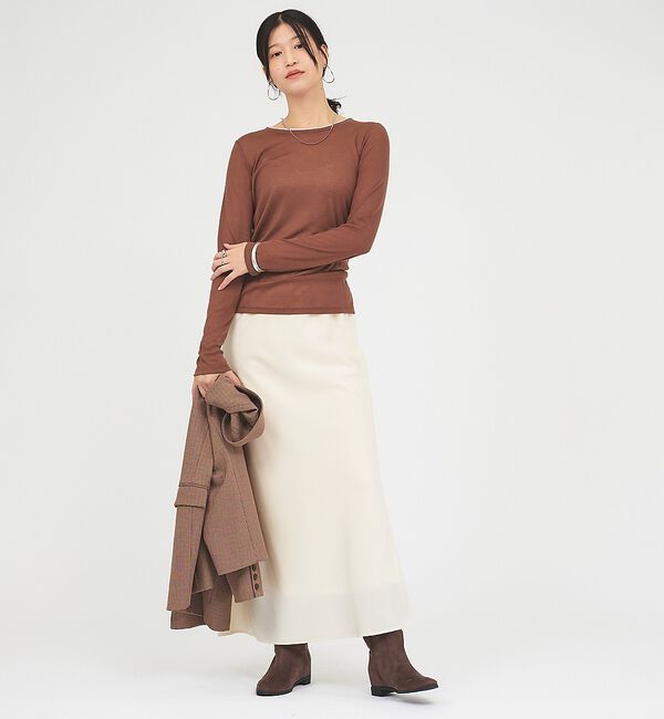 AU BANNISTER「【販売店舗限定】インヒール・チューブロングブーツ【予約】」|ショートブーツ|