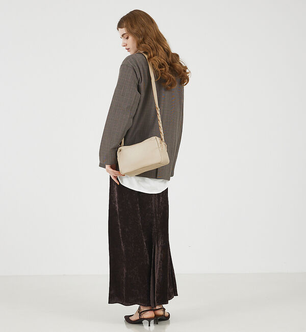 LOWELL things「【TVドラマ使用商品】Frec/WファスナースクエアショルダーBAG」|ショルダー・メッセンジャー|
