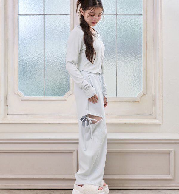 one after another NICE CLAUP「フェイクファー厚底サンダル」|その他|