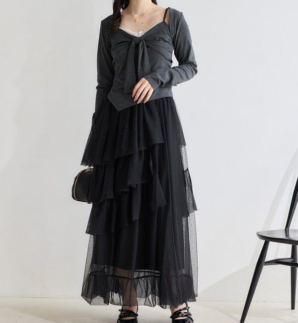 one after another NICE CLAUP「【hinano企画】ボレロセットリボントップス」|その他|