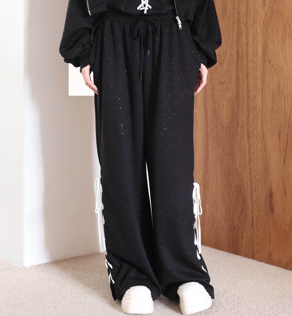 one after another NICE CLAUP「【SMサイズ展開】レースアップスウェットパンツ/セットアップ可能」|その他|
