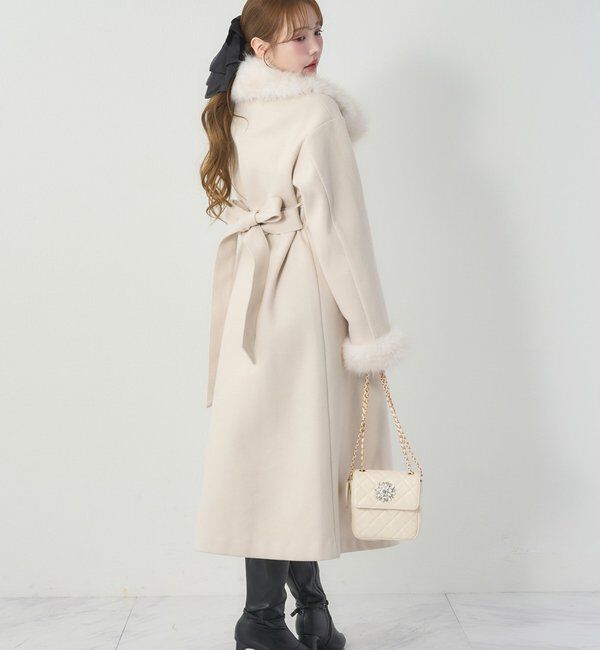 one after another NICE CLAUP「【リバイバル/SMサイズ展開あり】フェイクファー付マルチロングコート」|その他|