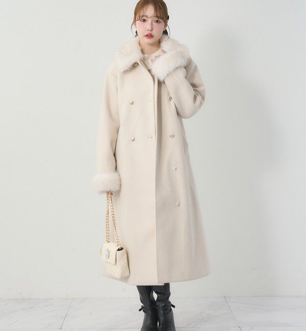 one after another NICE CLAUP「【リバイバル/SMサイズ展開あり】フェイクファー付マルチロングコート」|その他|