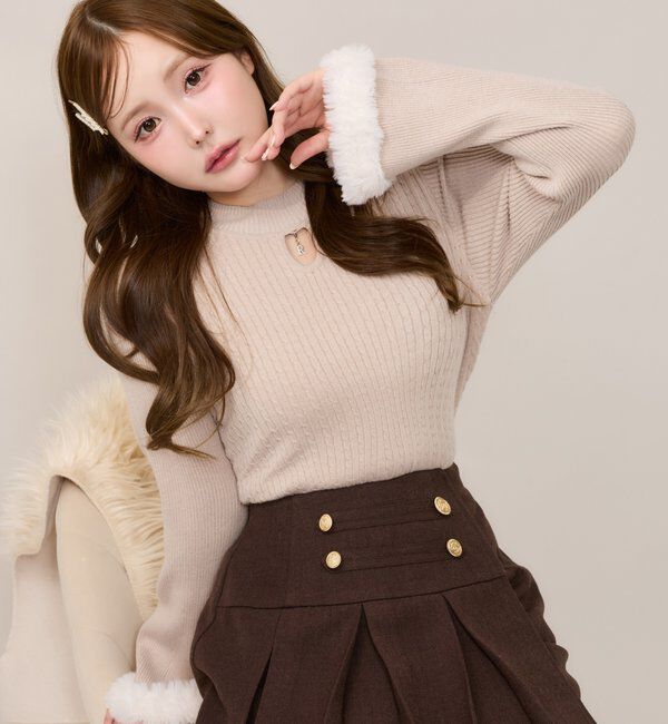 one after another NICE CLAUP「【SMサイズ展開】ナポレオンレイヤードプリーツミニスカート」|スカート|