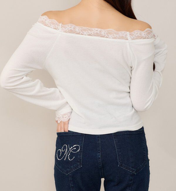 one after another NICE CLAUP「【ヒートジョイ】レーストップス」|Tシャツ・カットソー|