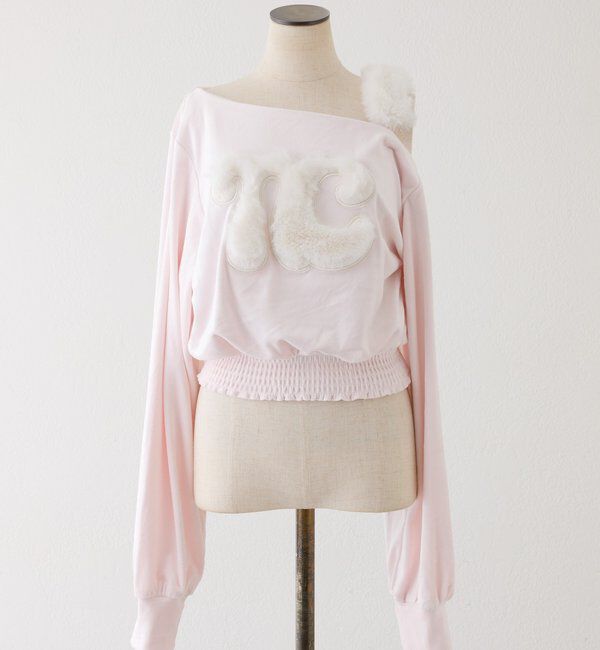 one after another NICE CLAUP「【セットアップ可能】ワンショルロゴトップス」|Tシャツ・カットソー|