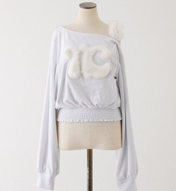 one after another NICE CLAUP「【セットアップ可能】ワンショルロゴトップス」|Tシャツ・カットソー|