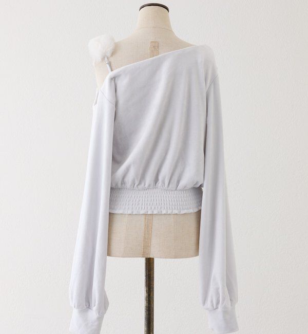 one after another NICE CLAUP「【セットアップ可能】ワンショルロゴトップス」|Tシャツ・カットソー|