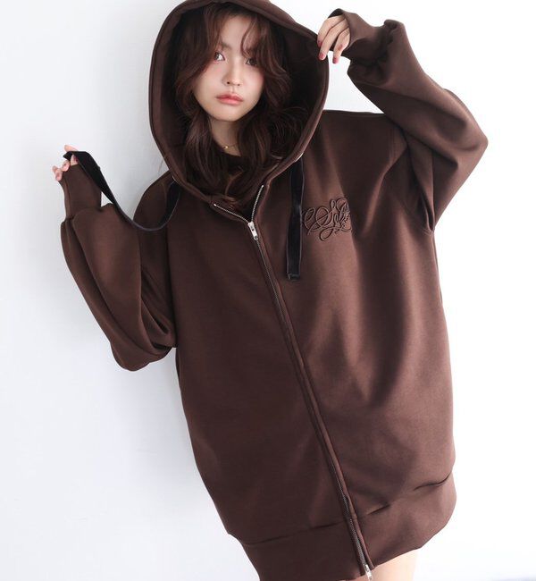 Seemi.by NICE CLAUP「【Seemi.by NICE CLAUP】Seemi.刺しゅう入りパーカー」|プルオーバー|