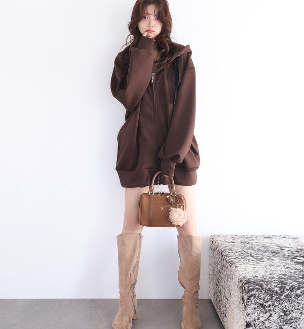 Seemi.by NICE CLAUP「【Seemi.by NICE CLAUP】Seemi.刺しゅう入りパーカー」|プルオーバー|