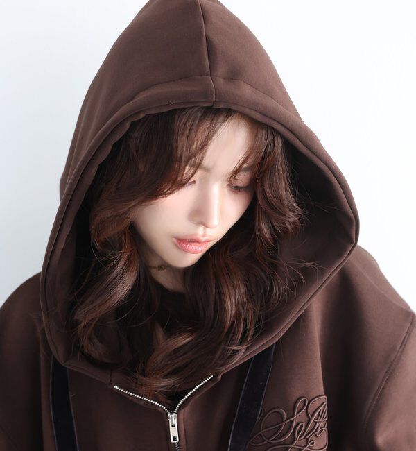 Seemi.by NICE CLAUP「【Seemi.by NICE CLAUP】Seemi.刺しゅう入りパーカー」|プルオーバー|