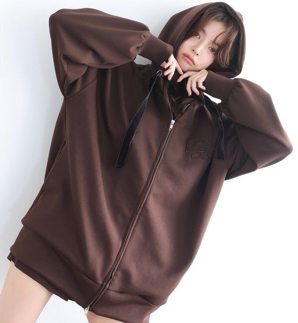 Seemi.by NICE CLAUP「【Seemi.by NICE CLAUP】Seemi.刺しゅう入りパーカー」|プルオーバー|