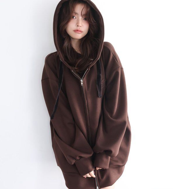 Seemi.by NICE CLAUP「【Seemi.by NICE CLAUP】Seemi.刺しゅう入りパーカー」|プルオーバー|