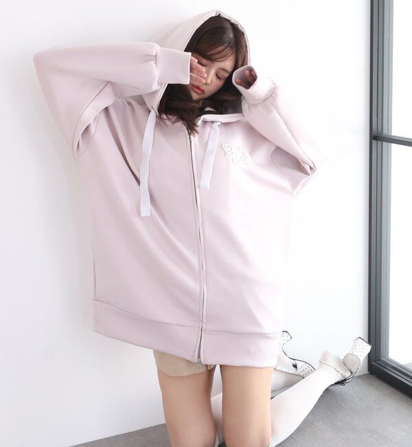 Seemi.by NICE CLAUP「【Seemi.by NICE CLAUP】Seemi.刺しゅう入りパーカー」|プルオーバー|