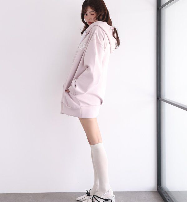 Seemi.by NICE CLAUP「【Seemi.by NICE CLAUP】Seemi.刺しゅう入りパーカー」|プルオーバー|