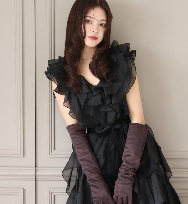 Seemi.by NICE CLAUP「【Seemi.by NICE CLAUP】フリルロングワンピース」|ワンピース|