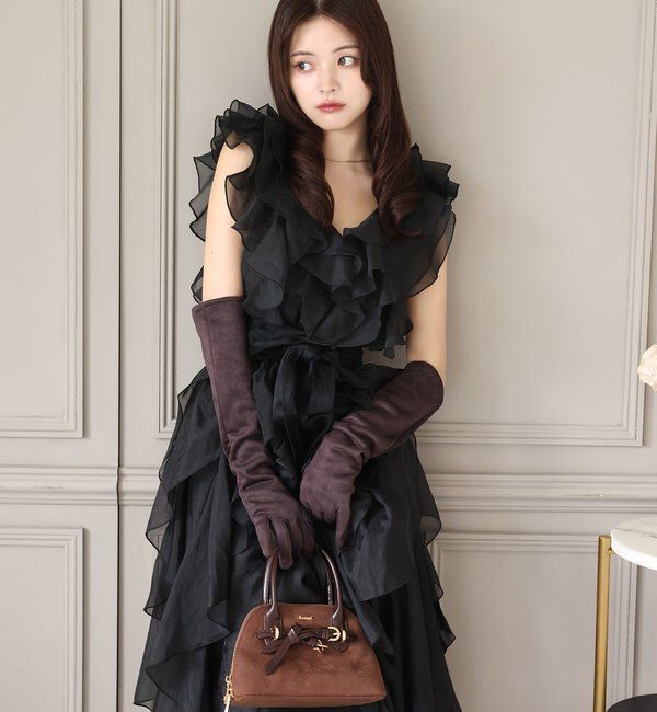 Seemi.by NICE CLAUP「【Seemi.by NICE CLAUP】フリルロングワンピース」|ワンピース|