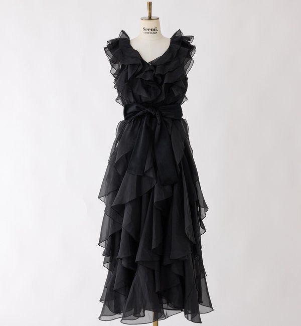 Seemi.by NICE CLAUP「【Seemi.by NICE CLAUP】フリルロングワンピース」|ワンピース|