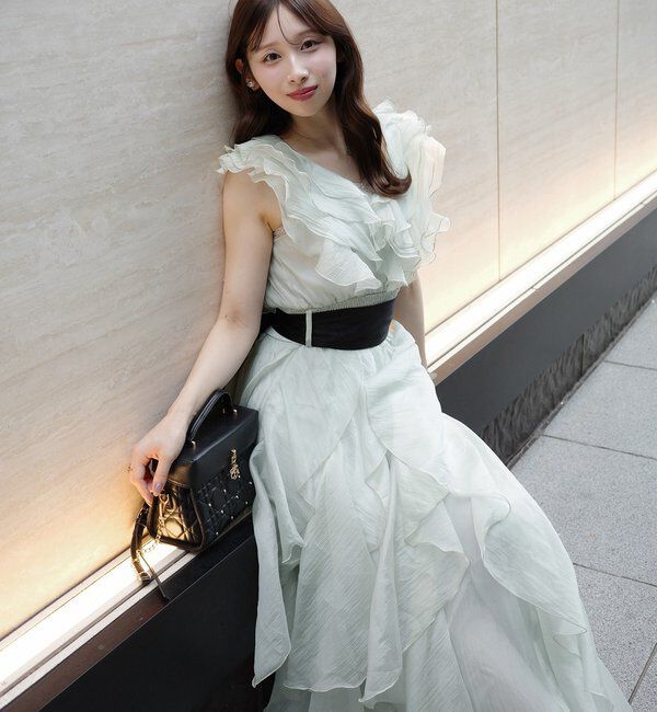 Seemi.by NICE CLAUP「【Seemi.by NICE CLAUP】フリルロングワンピース」|ワンピース|