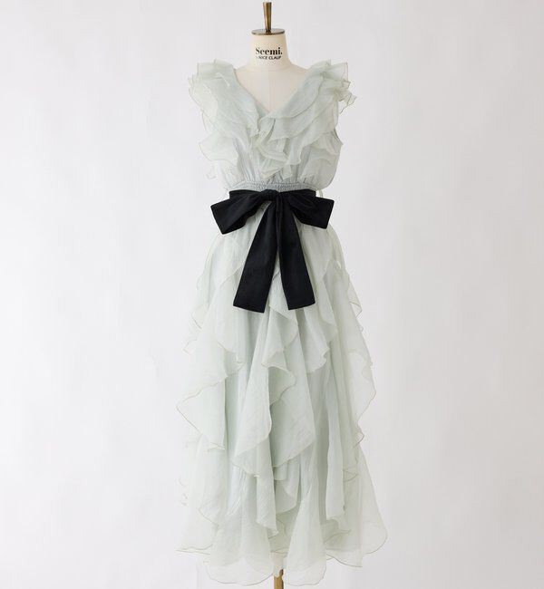 Seemi.by NICE CLAUP「【Seemi.by NICE CLAUP】フリルロングワンピース」|ワンピース|